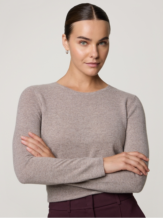 Bild von BASIC  RUNDHALSPULLI KASCHMIR