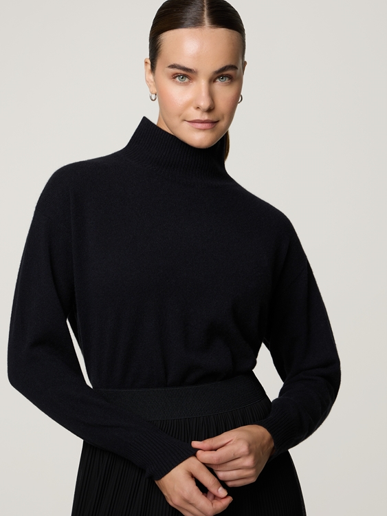 Image sur Pull à col montant en cachemire