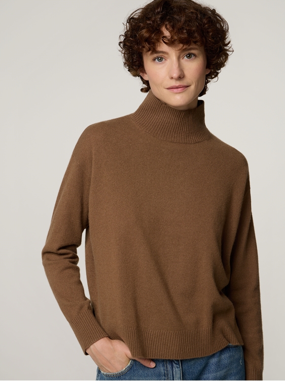 Bild von STEHKRAGEN PULLOVER KASCHMIR