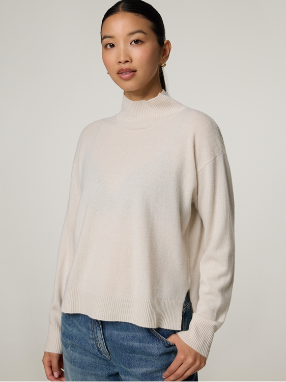 Bild von STEHKRAGEN PULLOVER KASCHMIR