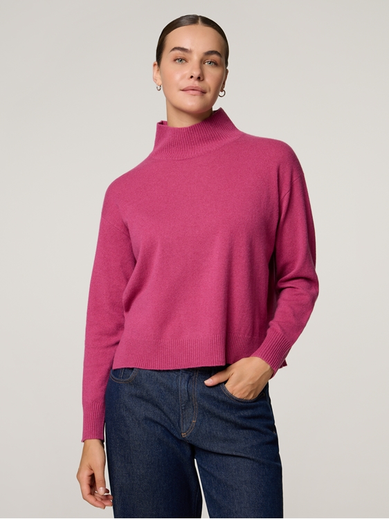 Bild von STEHKRAGEN PULLOVER KASCHMIR