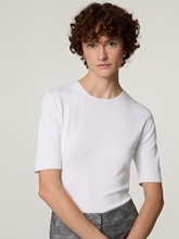 Image sur T-shirt en maille fine