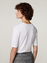 Image sur T-shirt en maille fine