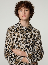 Image sur Veste en tricot avec imprimé léopard