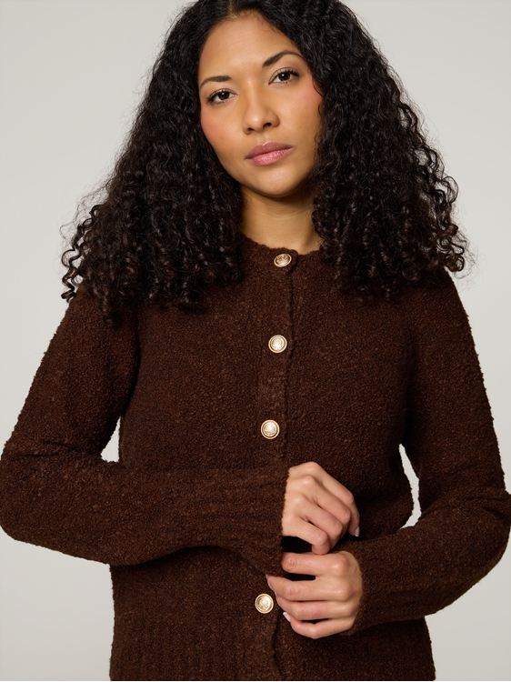 Bild von Strickjacke aus Bouclé