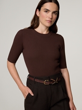 Bild von Strickshirt mit Rippen