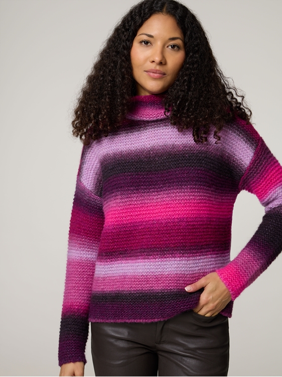 Bild von Stehkragenpullover mit Alpaka