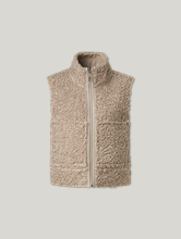 Bild von Reversible Weste aus Kunstfell