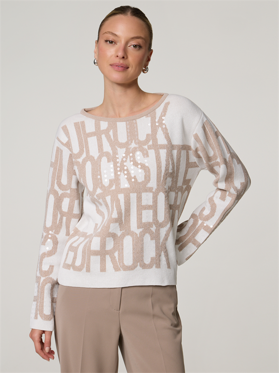 Bild von Strickpullover mit Pailletten
