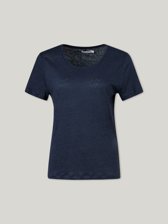 Image sur LEINEN RUNDHALS SHIRT