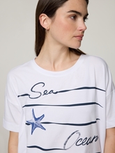 Image sur T-shirt avec imprimé