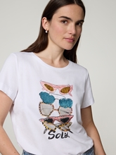Image sur T-shirt avec imprimé