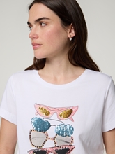 Image sur T-shirt avec imprimé