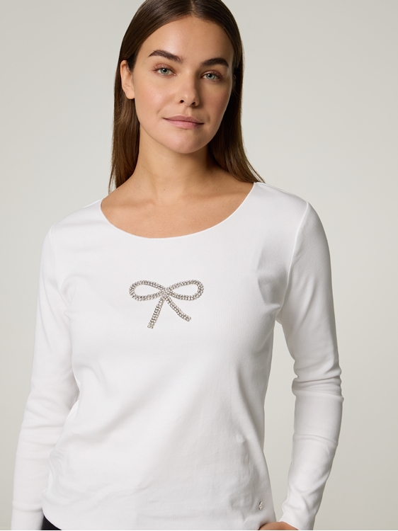 Bild von Langarmshirt mit Strasssteinen