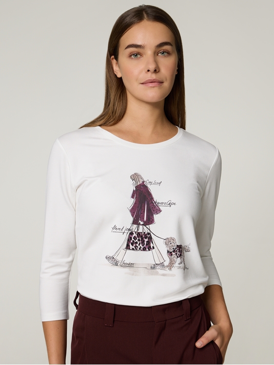 Image sur Shirt avec strass