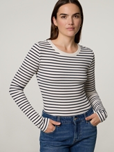 Bild von Langarmshirt im Rippstrick