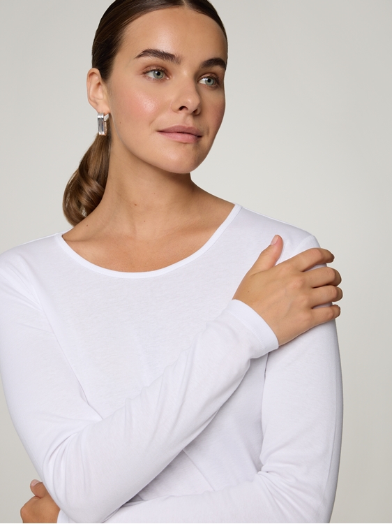 Image sur T-shirt à manches longues en coton