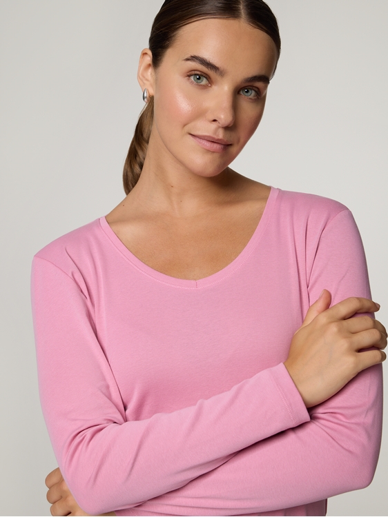 Bild von Langarmshirt aus Baumwolle