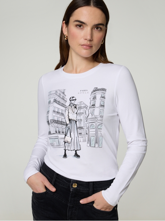 Bild von Langarmshirt mit Print