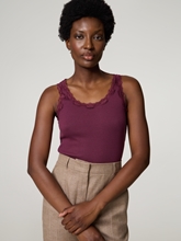 Image sur Top à bretelles avec dentelle