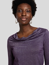 Bild von Shirt mit Wasserfallausschnitt