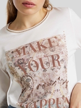 Image sur Shirt à manches longues et écriture