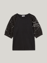 Image sur Chemise avec broderie ajourée