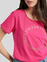 Bild von T-Shirt mit Glitzer-Print