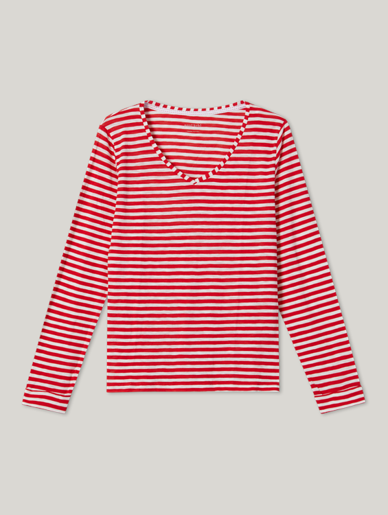 Bild von Langarmshirt mit Streifen