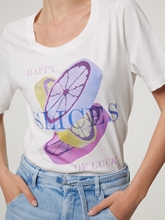 Bild von T-Shirt aus Baumwolle mit Print