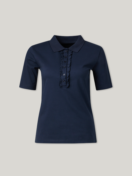Bild von Poloshirt mit Rüschen