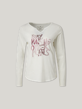 Image sur T-shirt à manches longues avec imprimé