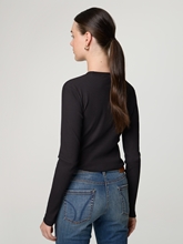 Bild von Langarmshirt mit Rippen