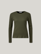 Image sur T-shirt à manches longues avec côtes