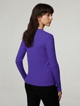 Image sur T-shirt à manches longues avec côtes