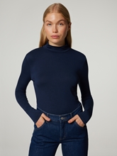 Image sur T-shirt à manches longues avec col montant