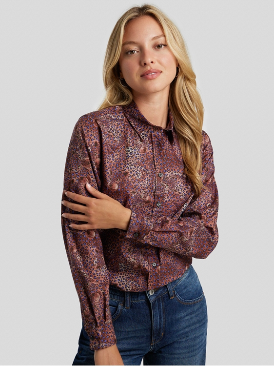 Bild von Hemdbluse  mit Animal Print