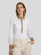 Bild von Bluse mit Karierten Einsätzen