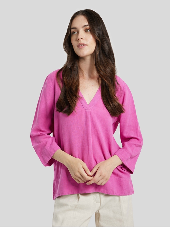 Bild von Bluse mit Leinen