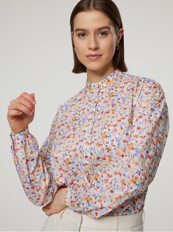 Bild von Bluse mit floralem Print ROSE