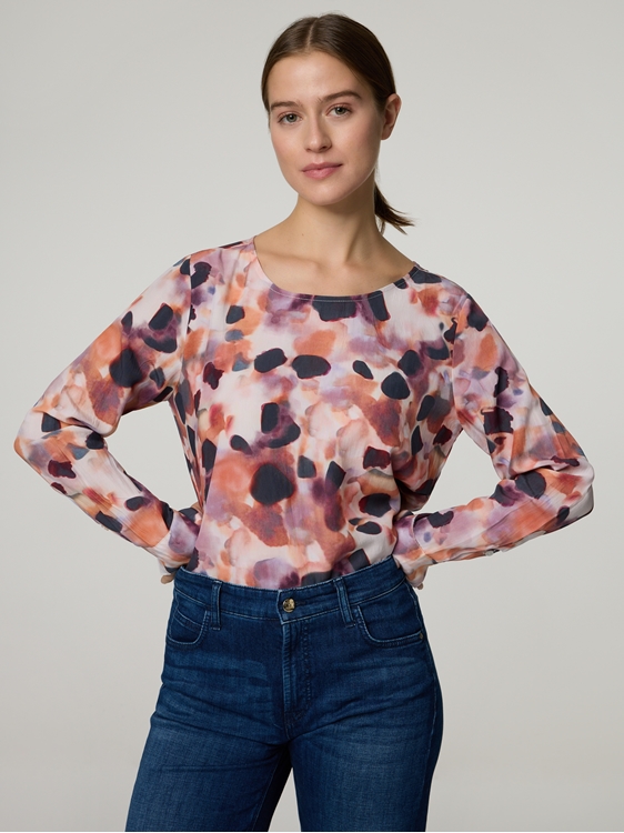 Image sur Blouse à manches longues avec imprimé