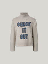 Bild von Strickpullover mit Stehkragen