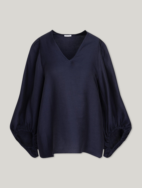 Bild von Bluse mit Leinen