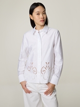Image sur Blouse avec dentelle ajourée