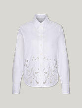 Image sur Blouse avec dentelle ajourée