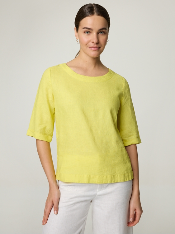 Bild von Blusenshirt aus Leinen