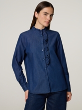 Bild von Jeansbluse mit Rüchen