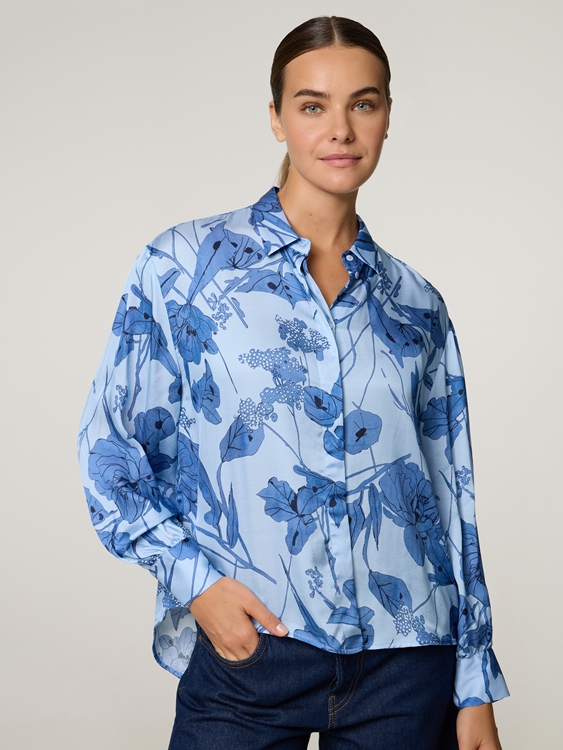 Bild von Bluse mit Blumen-Print