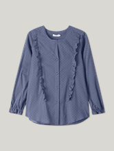 Bild von Rüschenbluse mit Punkten