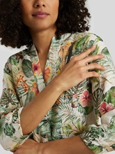 Bild von Leinentunika mit Flower-Print